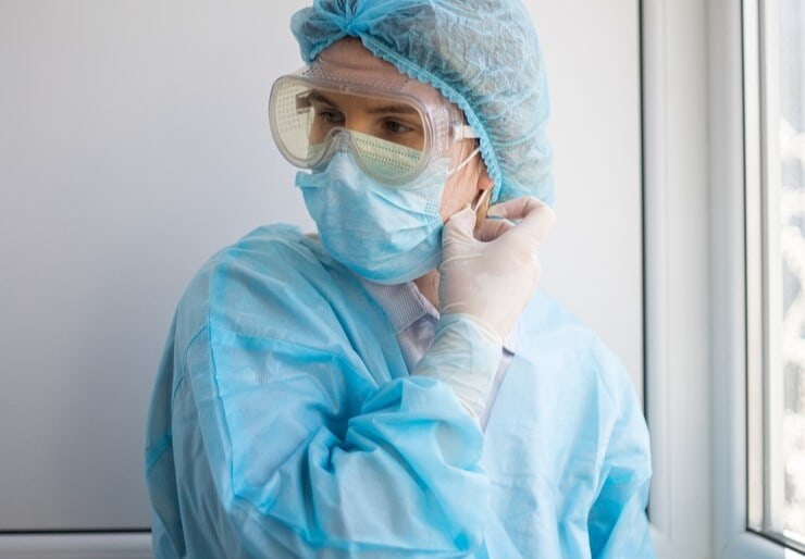 گان جراح غیر استریل برای استفاده در بخش های عمومی